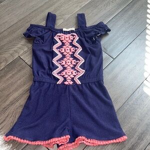 Toddler girl Off shoulder romper